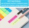 Transparent Sticky Notes (300 Sheets) with 400 Color Index Tabs - Waterproof Memo Pads for Office & School